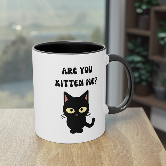 "Are you kitten me?" Mug